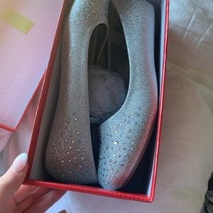 Sparkly flats.